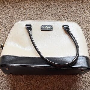 Kate Spade Black and Cream Satchel